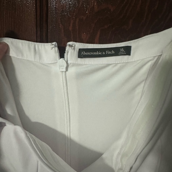 Abercrombie & Fitch White Off the Shoulder Midi Dress - XL - worn once - Picture 2 of 5
